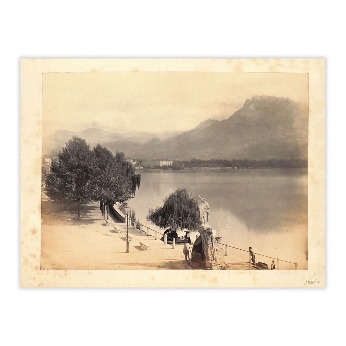 Fotografa originale- Lugano lungolago anno 1860