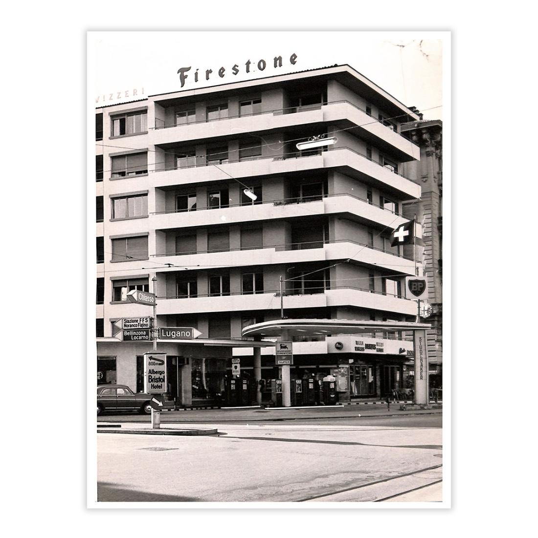 Fotografia originale - Firestone - Lugano anni '50