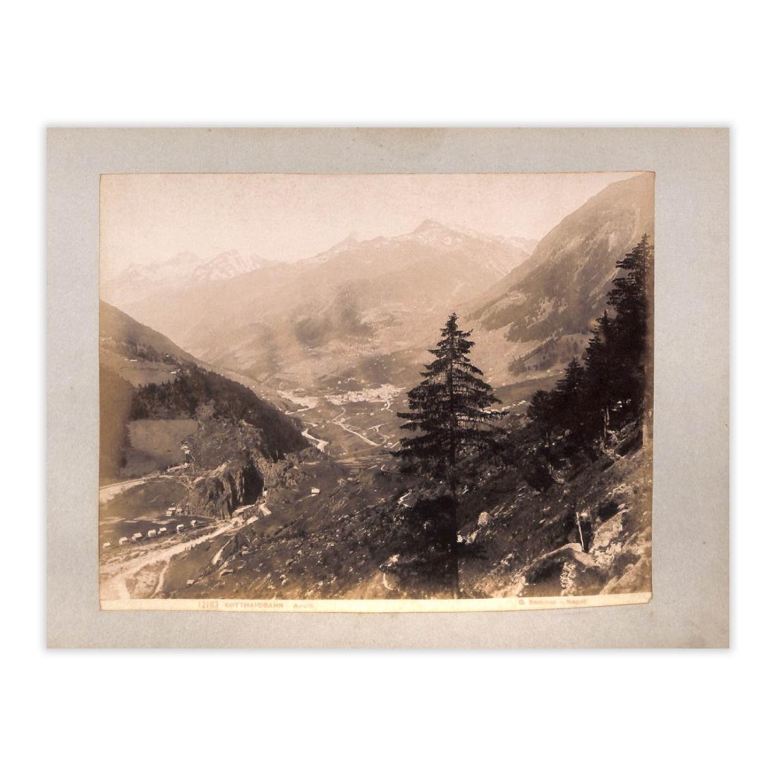 Fotografia originale - Gotthardbahn - Airolo 1880