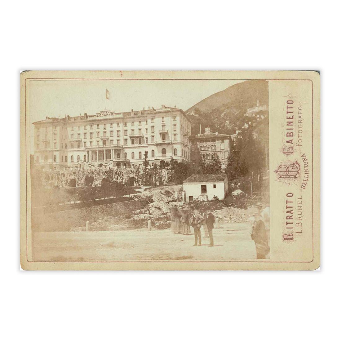 Fotografia originale - Hotel Locarno anno 1875