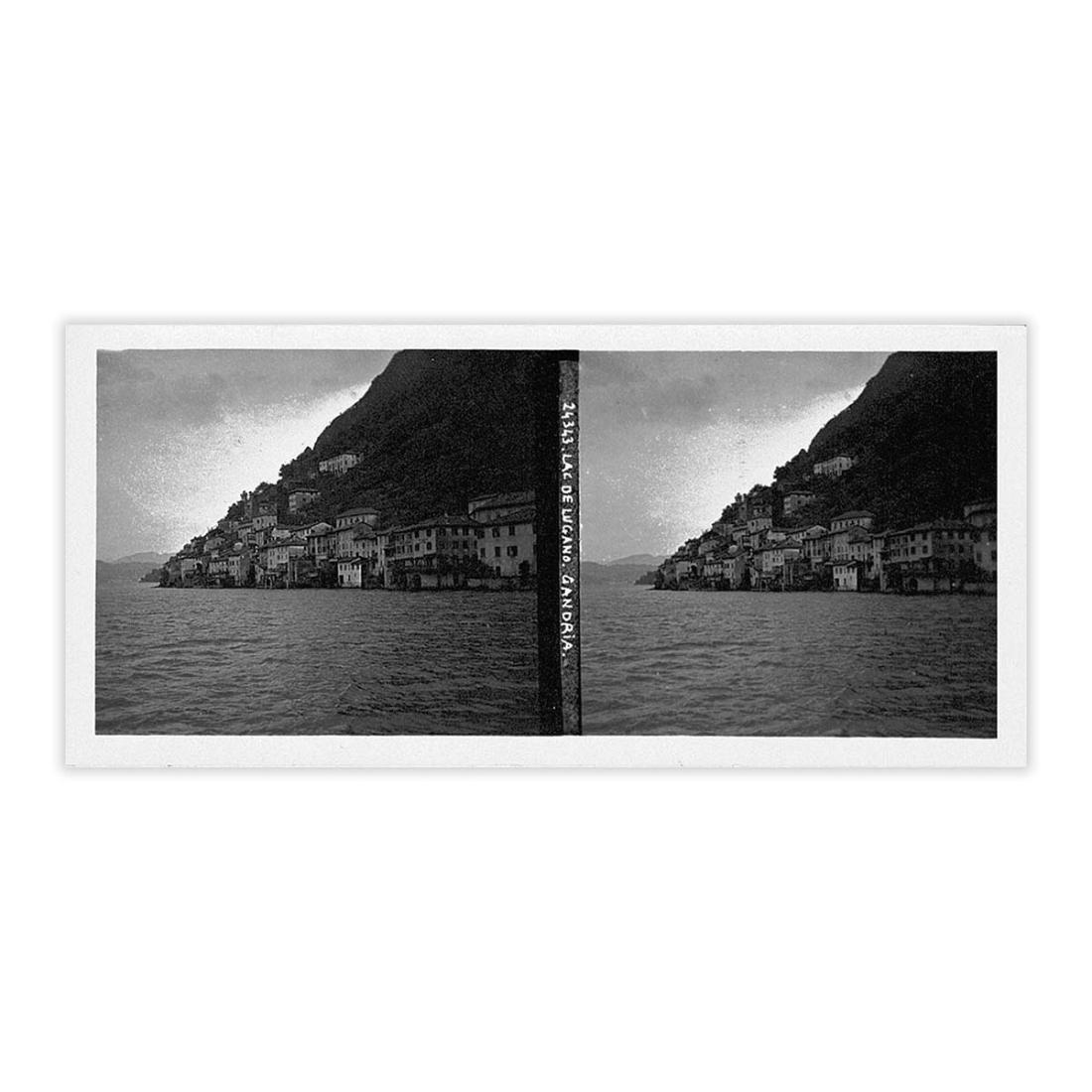 Fotografia originale - Lago di Lugano - Gandria, 1920