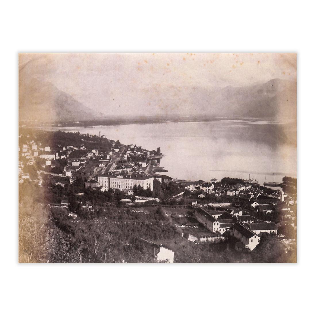 Fotografia originale - Locarno panorama 1890