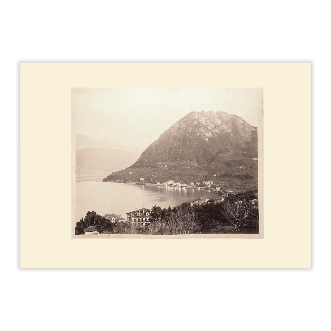 Fotografia originale - Lugano e S.Salvatore 1880 c.a.