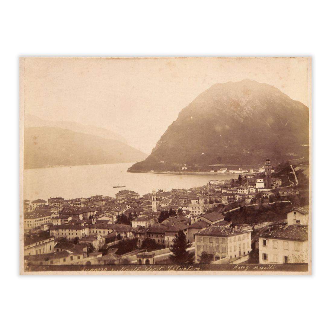 Fotografia originale - Lugano e S.Salvatore anno 1880