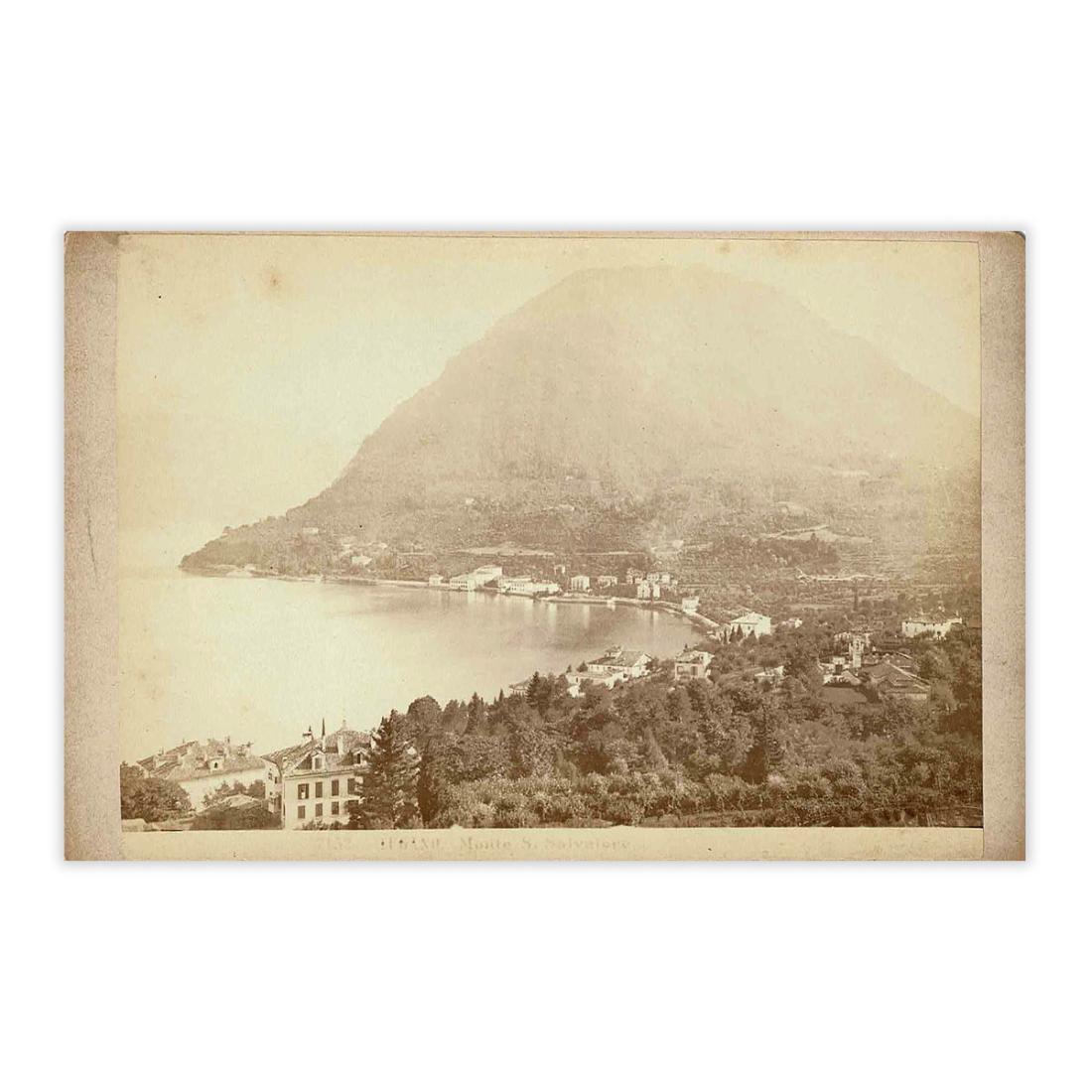 Fotografia originale - Lugano e S.Salvatore anno 1880