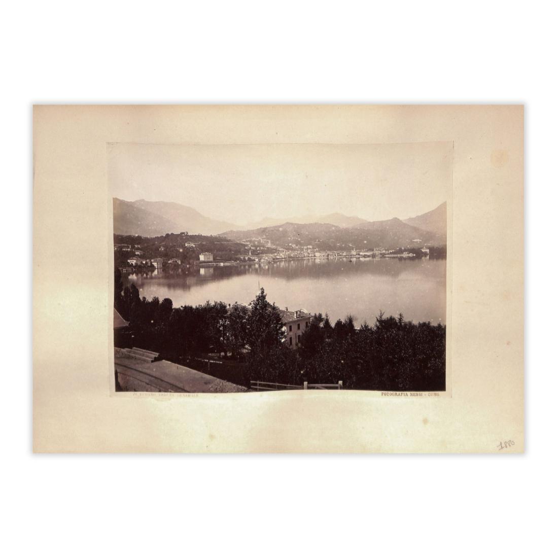 Fotografia originale - Lugano panorama 1880