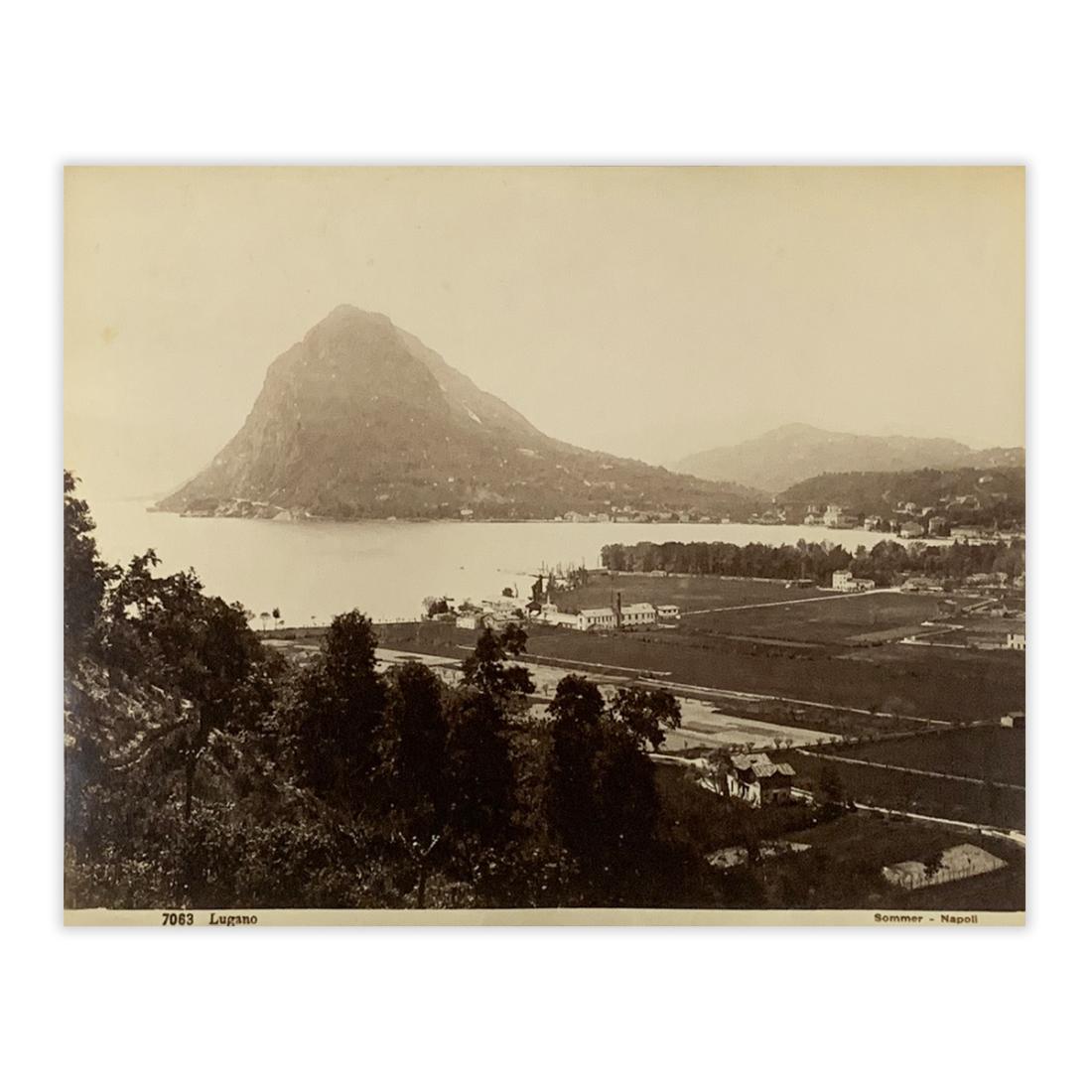 Fotografia originale - Lugano Panorama anno 1880