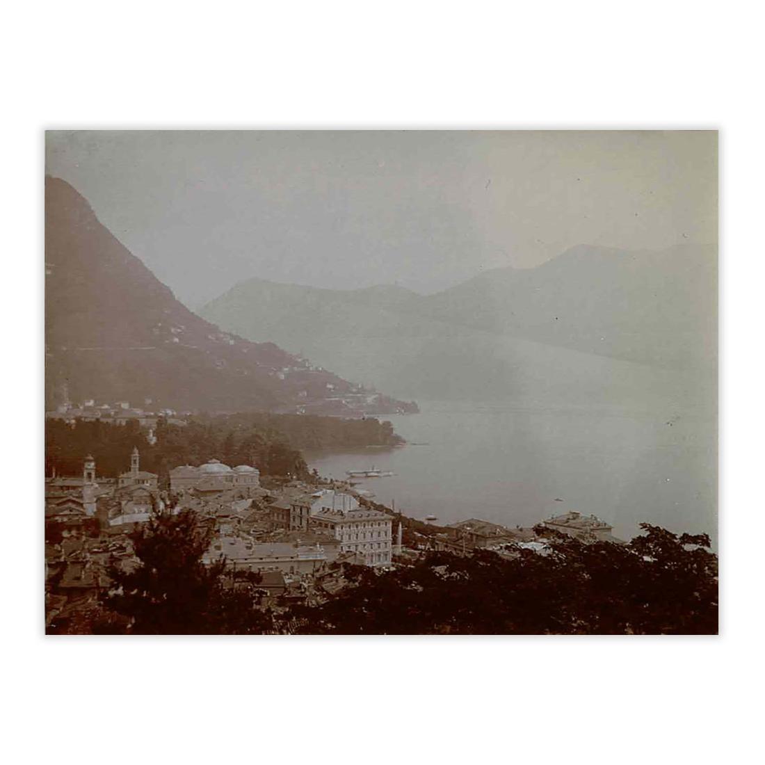 Fotografia originale - Lugano panorama anno 1900
