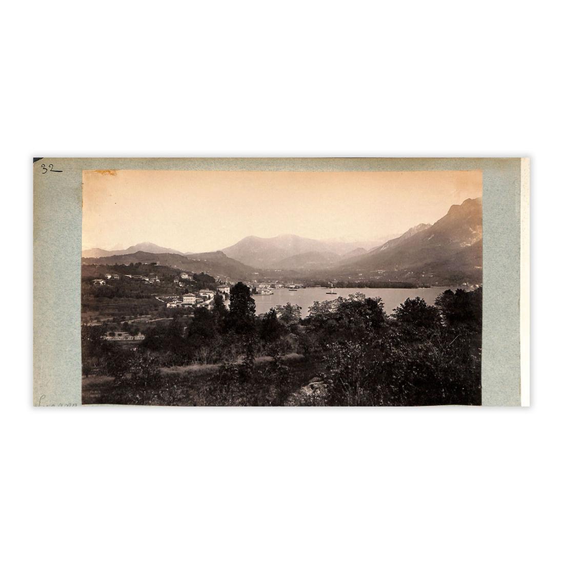 Fotografia originale - Lugano panorama fine '800