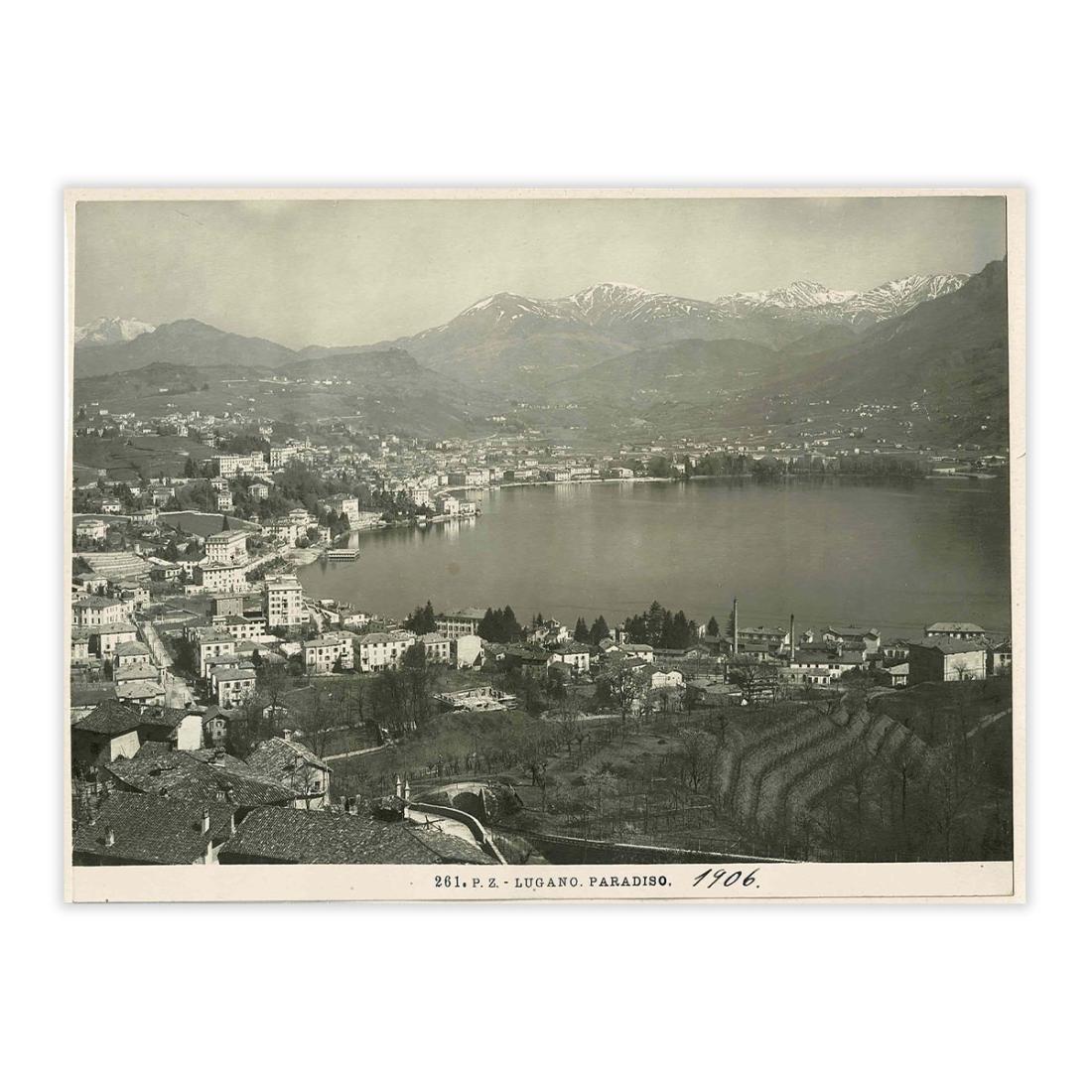 Fotografia originale - Lugano Paradiso anno 1906