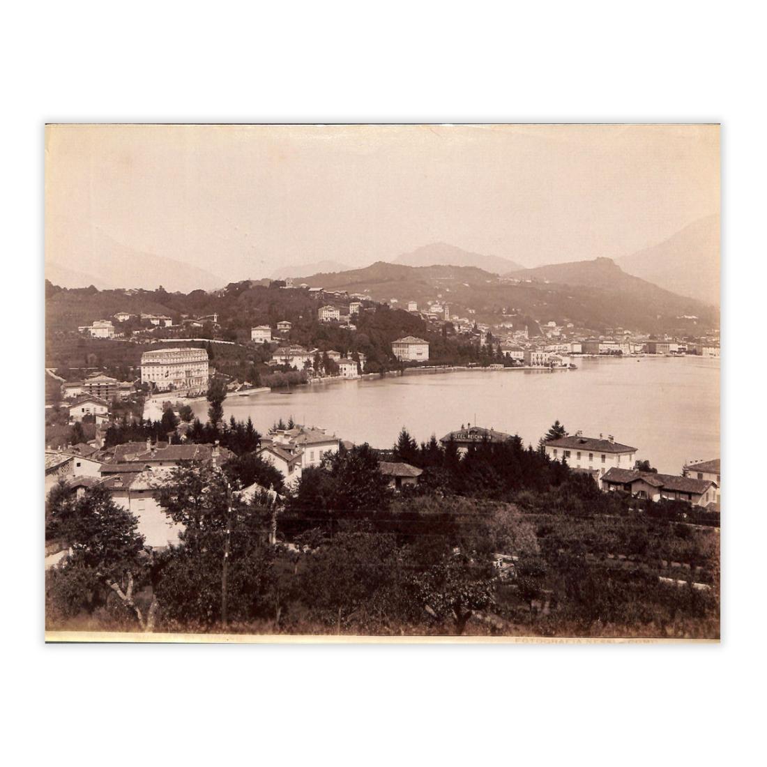 Fotografia Originale - Lugano Paradiso panorama anno 1880