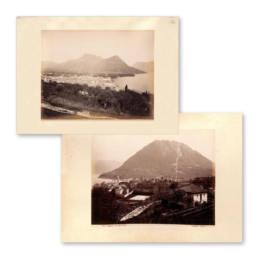 Fotografia originale - Lugano S.Salvatore e Monte Brè anno 1880