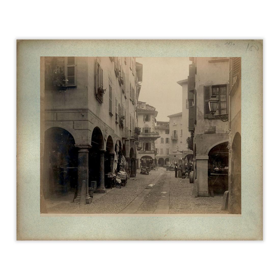 Fotografia originale - Lugano via Pessina anno 1890