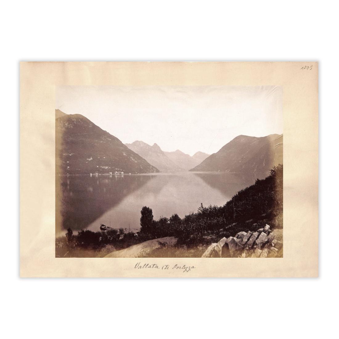 Fotografia originale - Vista di Porlezza anno 1875