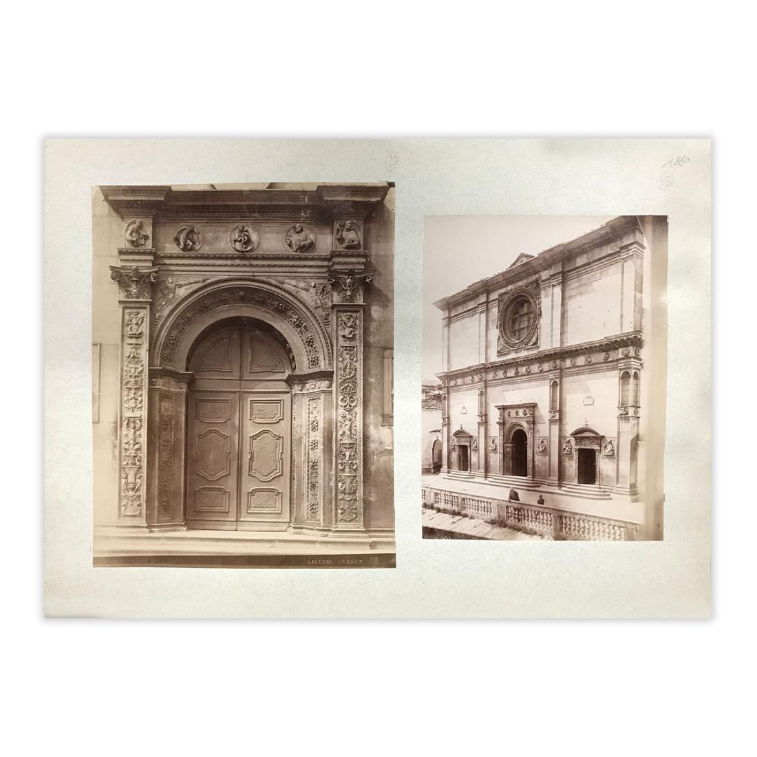 Fotografie originale - Balconi a Lugano anno 1880