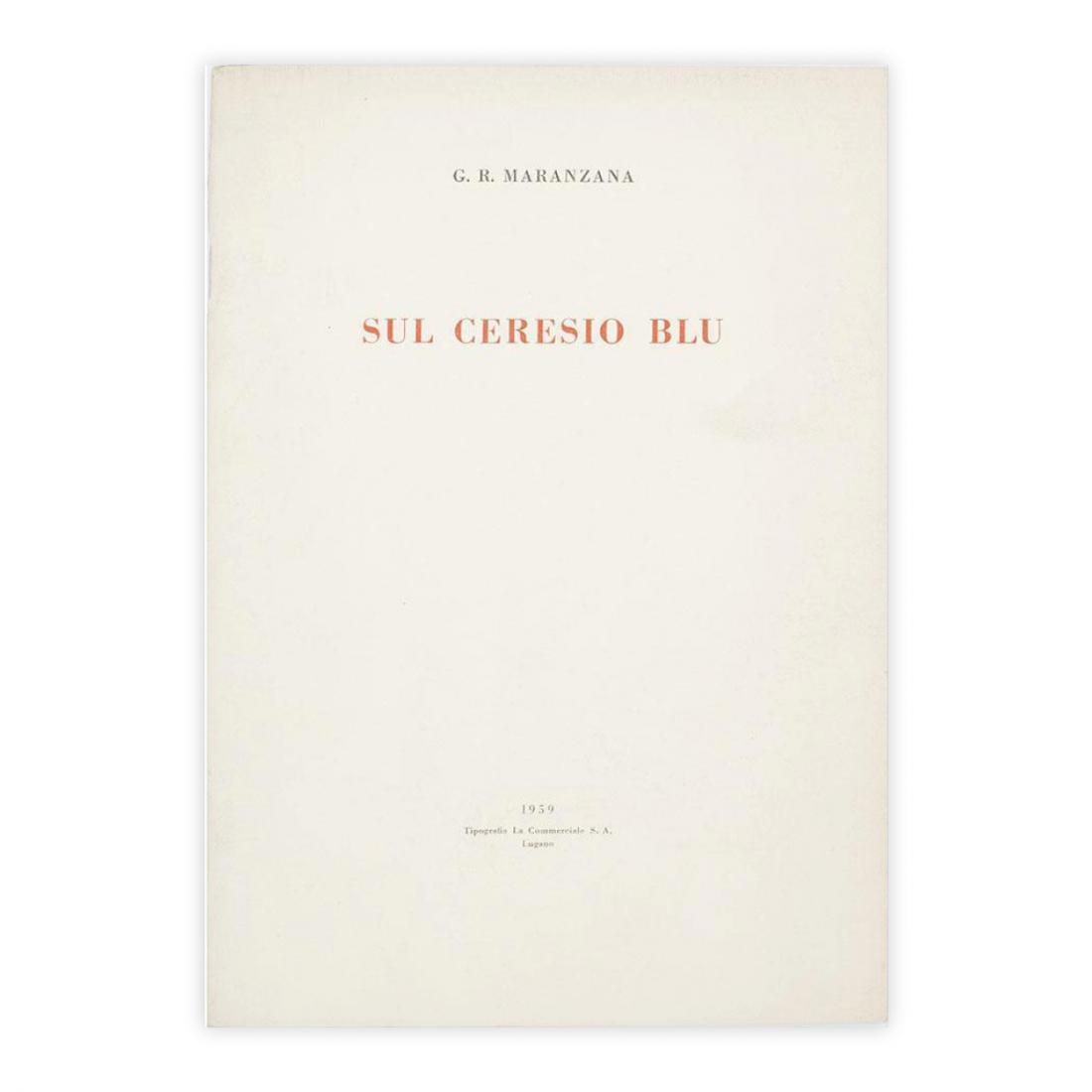 G. R. Maranzana - Sul Ceresio blu - con dedica …