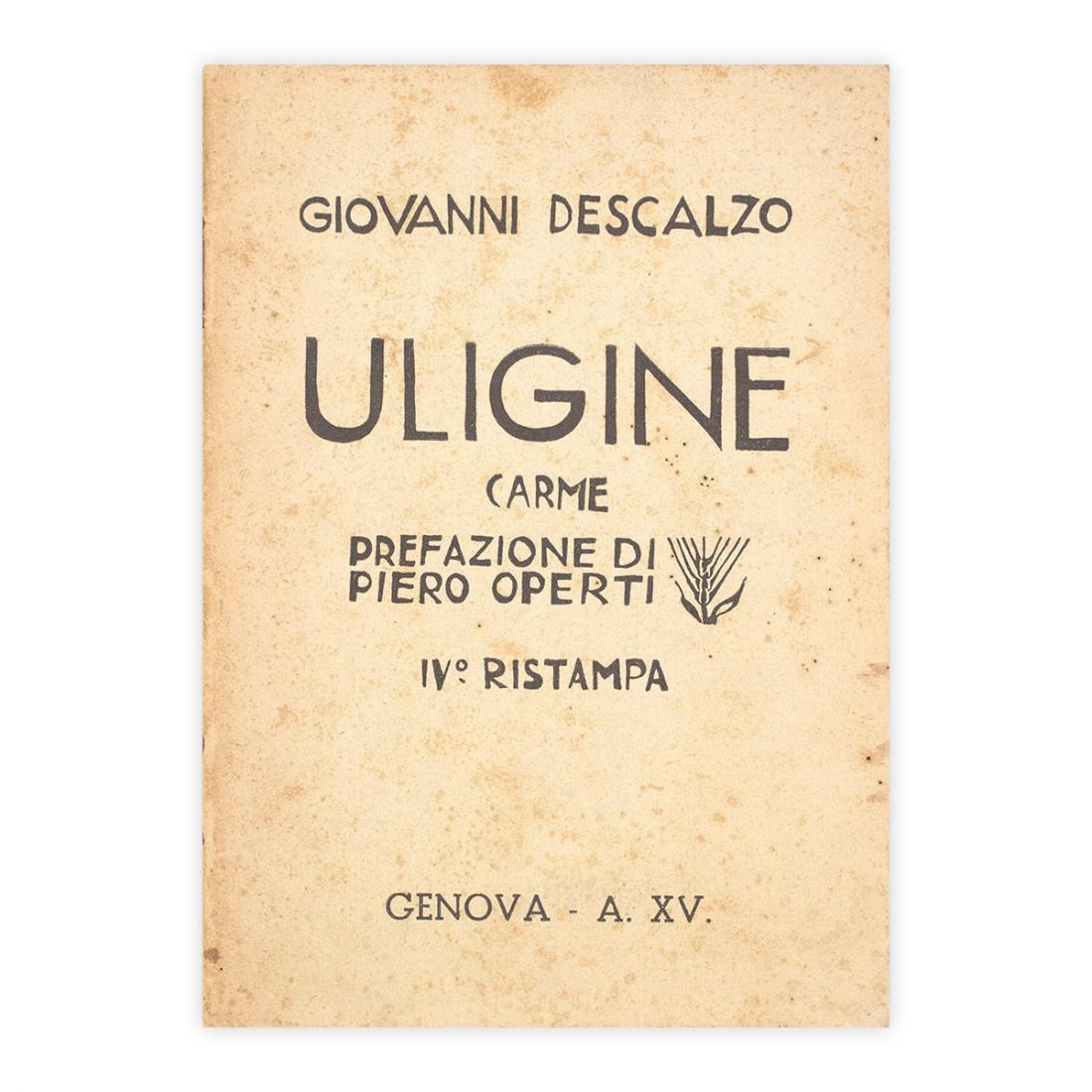 Giovanni Descalzo - Uligine - Autografato