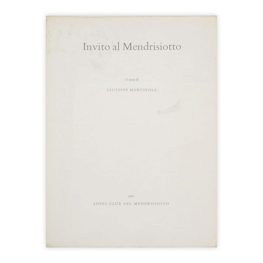 Giuseppe Martinola - Invito al Mendrisiotto