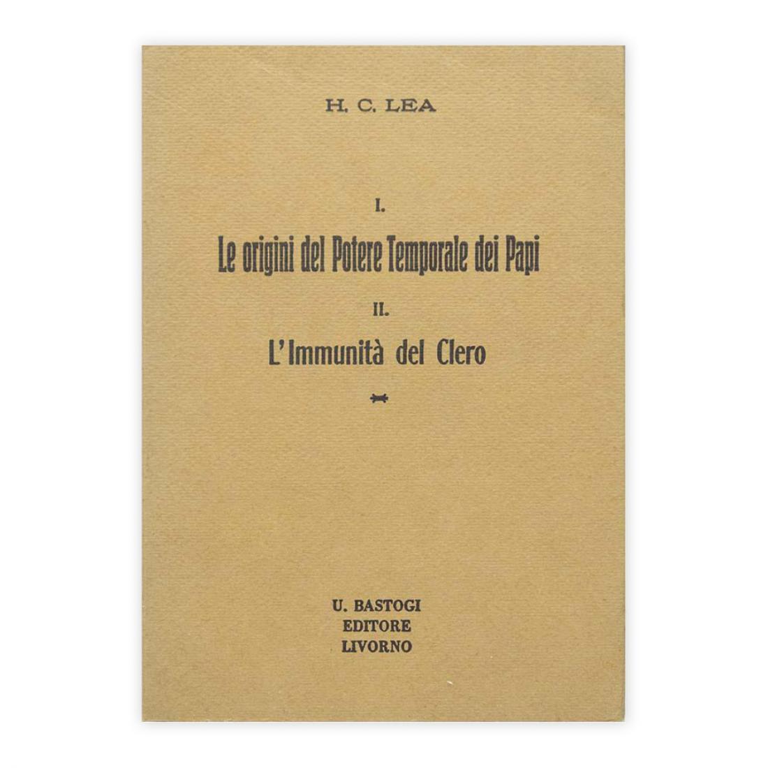 H.C.Lea - I. Le origini del Potere Temporale dei Papi …