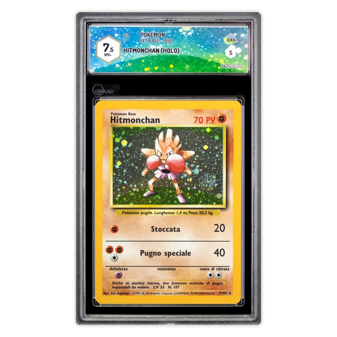 Hitmonchan 7/102 - Set Base Italiano 1999 Swirl - NM+ …