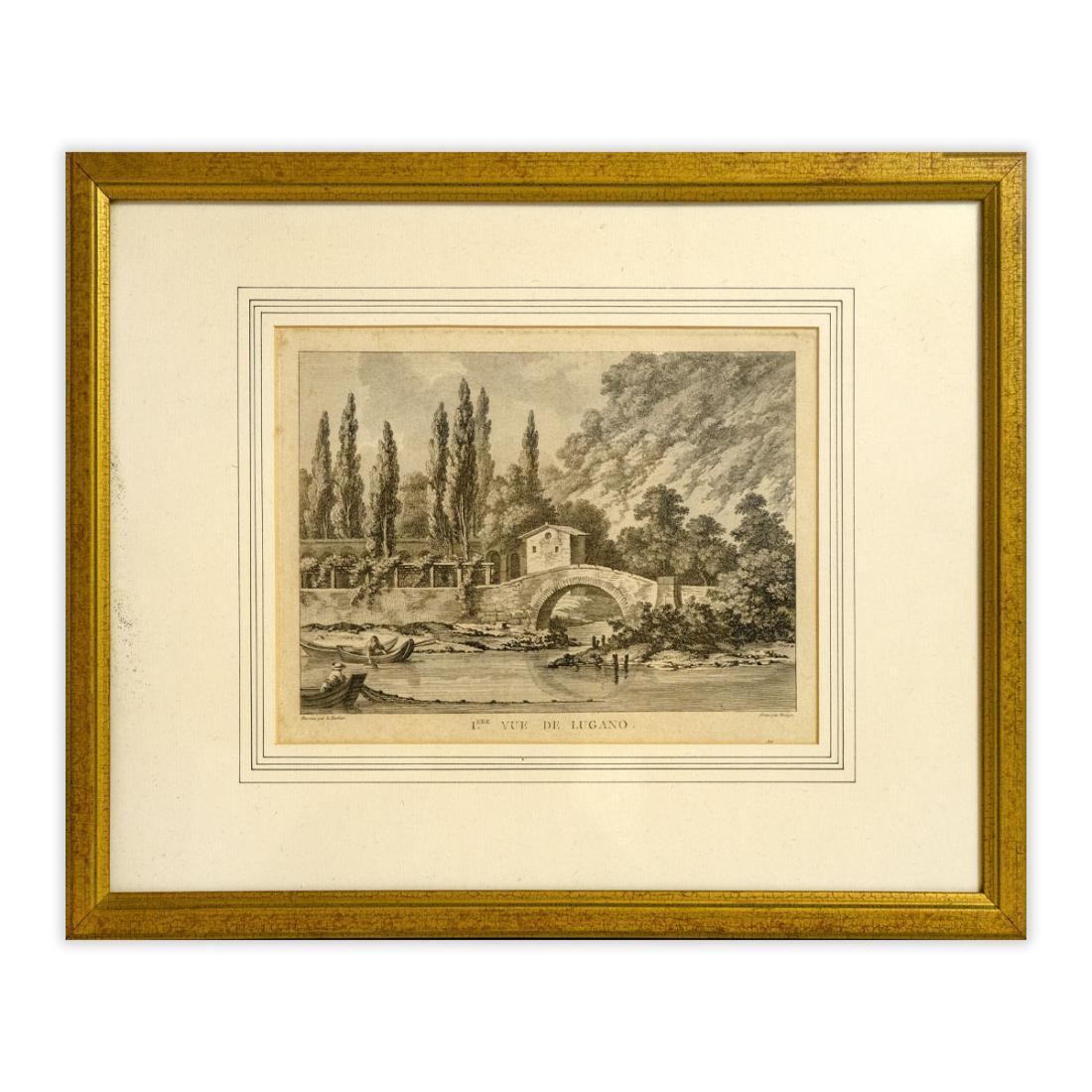 I vue prise sur le lac de Lugano - 1780