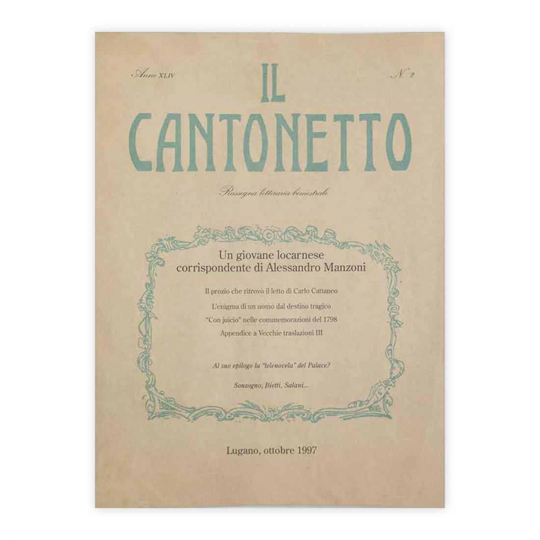 Il Cantonetto - Lugano, Ottobre 1997 - Numero 2 Anno …