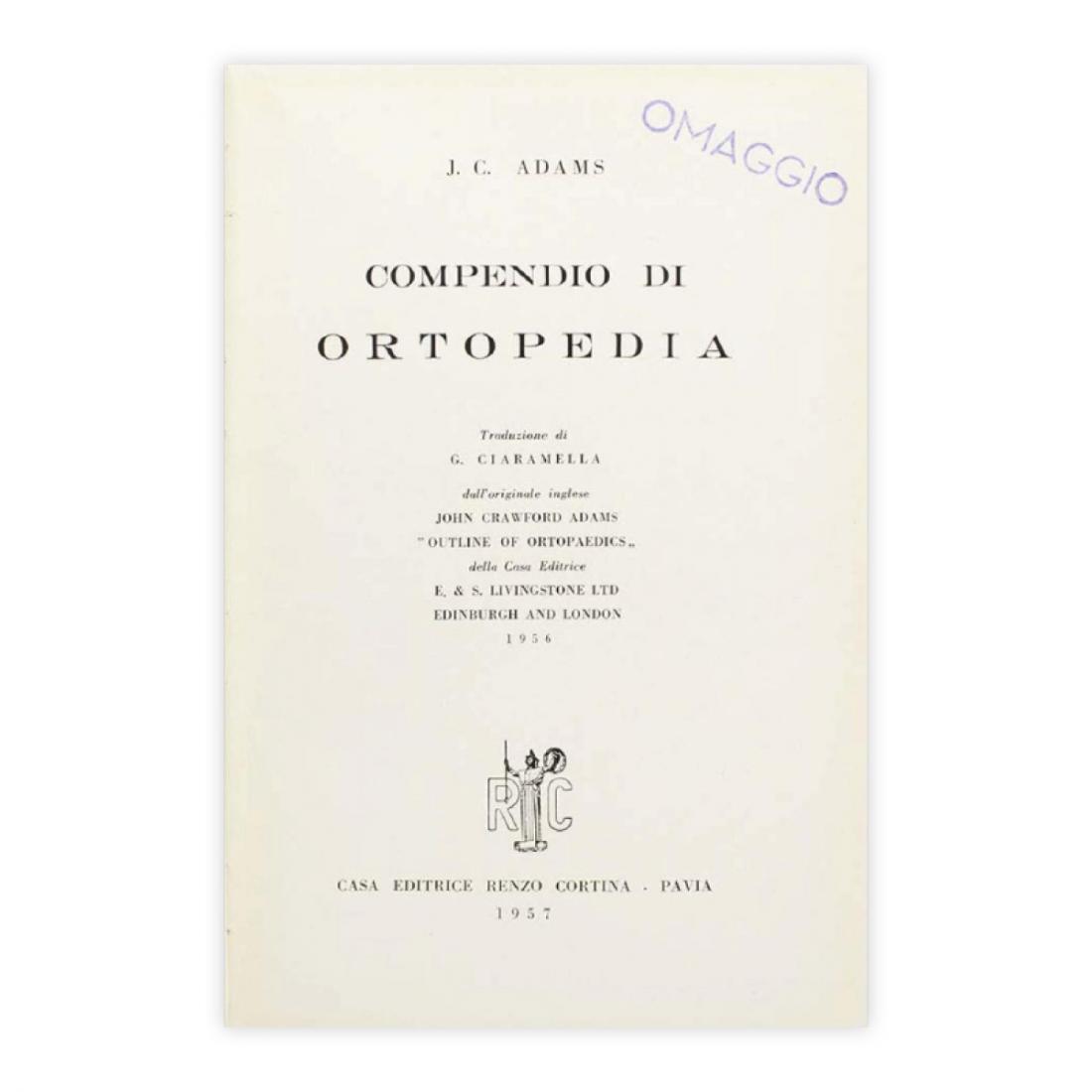 J. C. Adams - Compendio Di Ortopedia