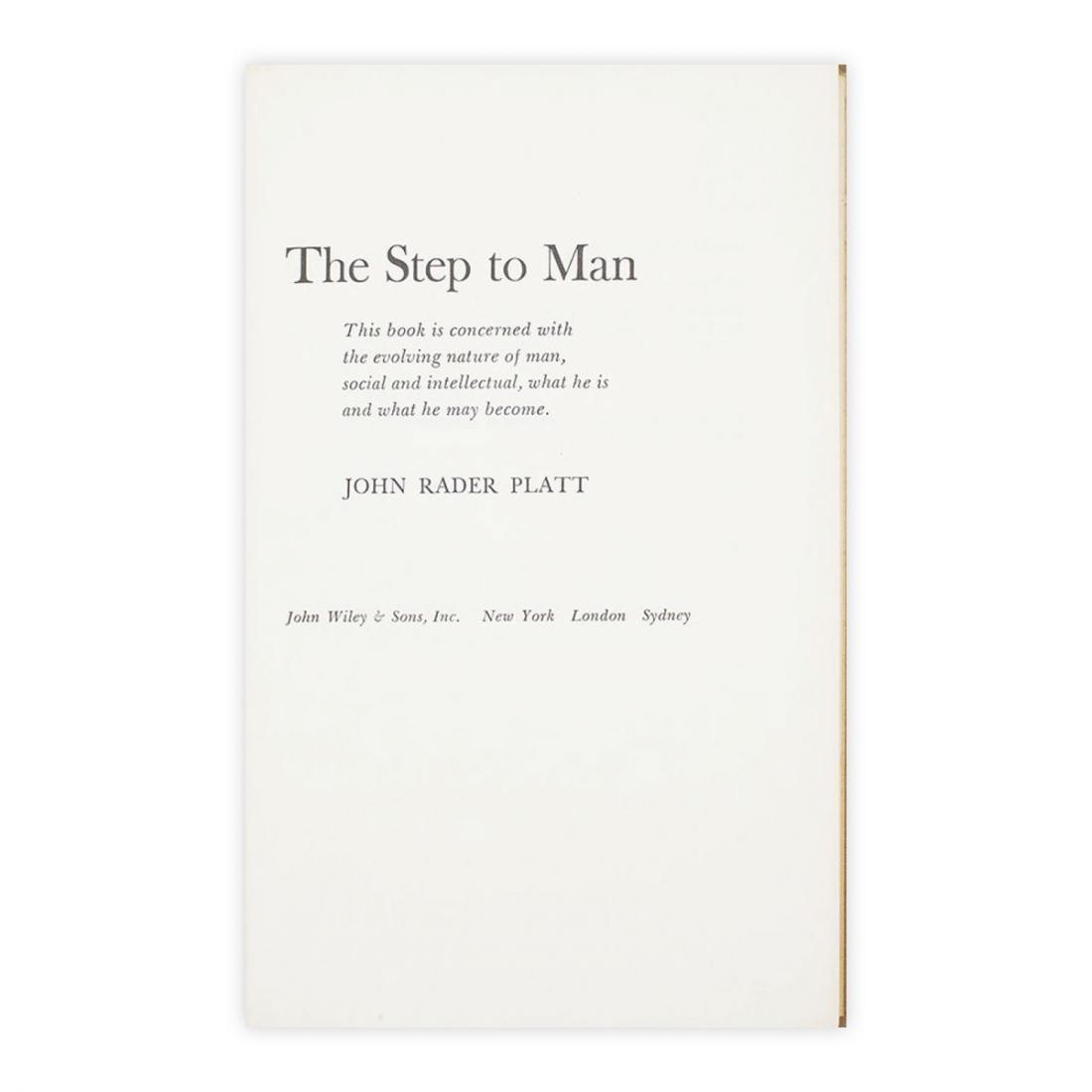 John Rader Platt - The step to man