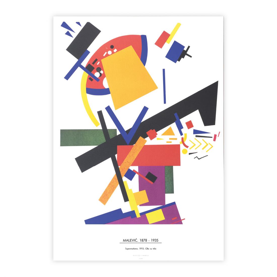 Kasimir Sevrinovitch MALEVICH (1878-1935) Litografia Vintage