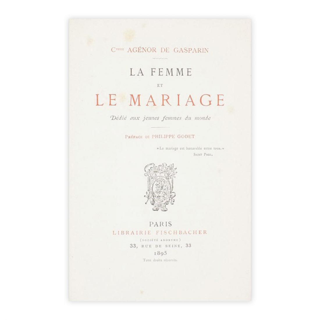 La femme et le mariage