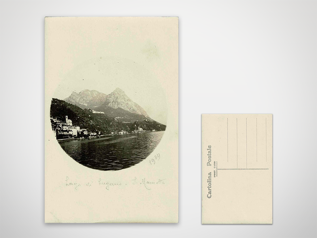 Lago di Lugano - Morcote 1909