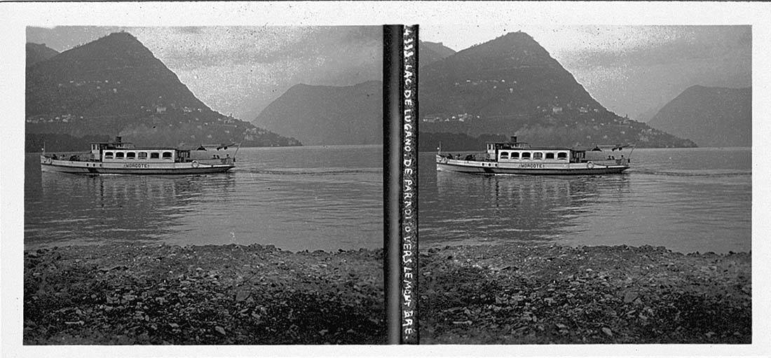 Fotografia originale - Lago di Lugano - Paradiso, vista del …