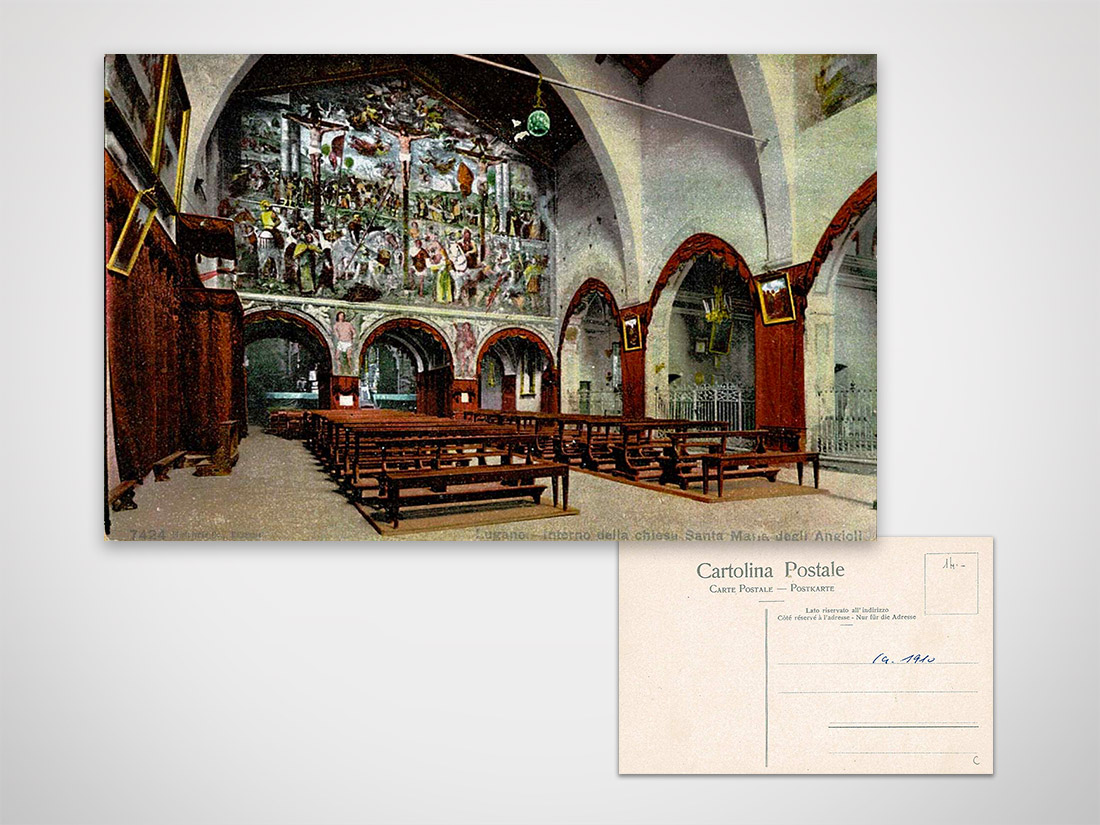 Lugano - Interno della chiesa Santa Maria degli Angioli