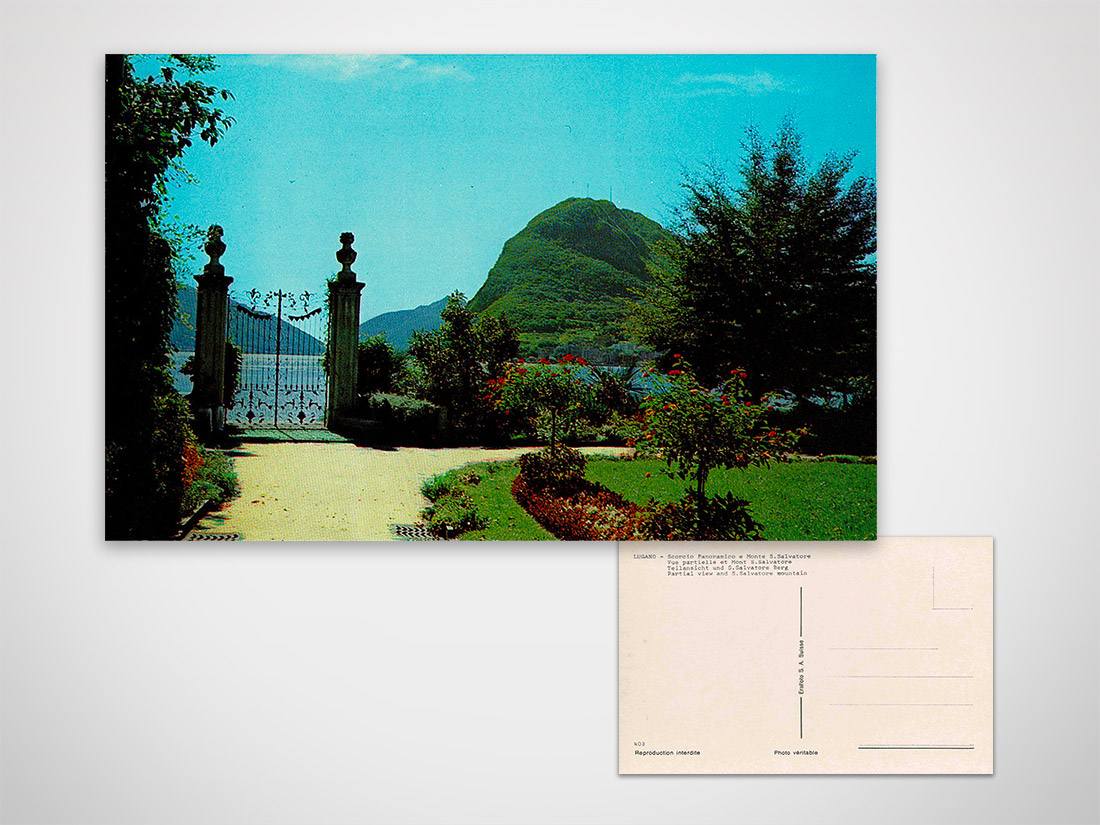 Lugano - Scorcio Panoramico e Monte S.Salvatore