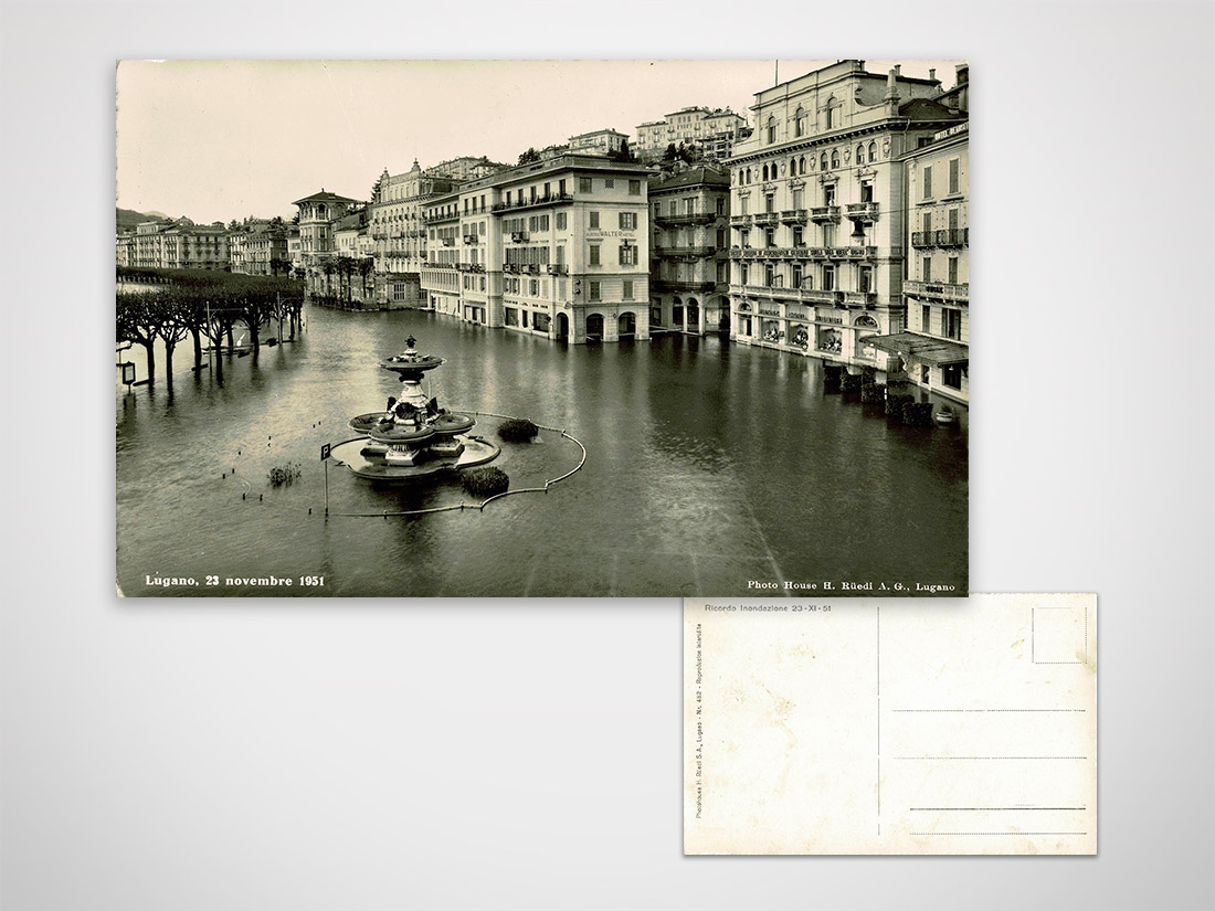 Lugano alluvione 1951