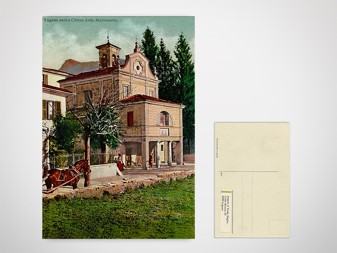 Lugano antica chiesa della Madonnetta