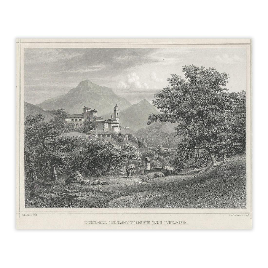 Lugano castello di San Giorgio (Magliaso) - Anno 1856