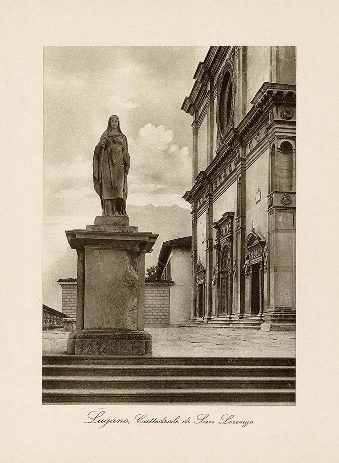 Fotografia originale - Lugano, Cattedrale di San Lorenzo - primi …