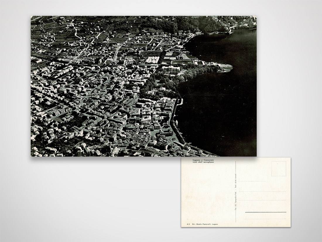 Lugano e Cassarate - veduta aerea