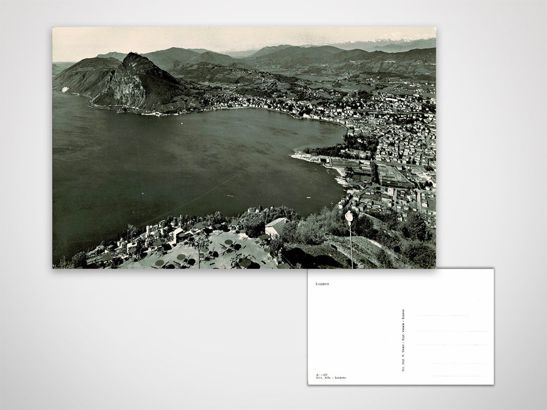 Lugano veduta dal monte Brè