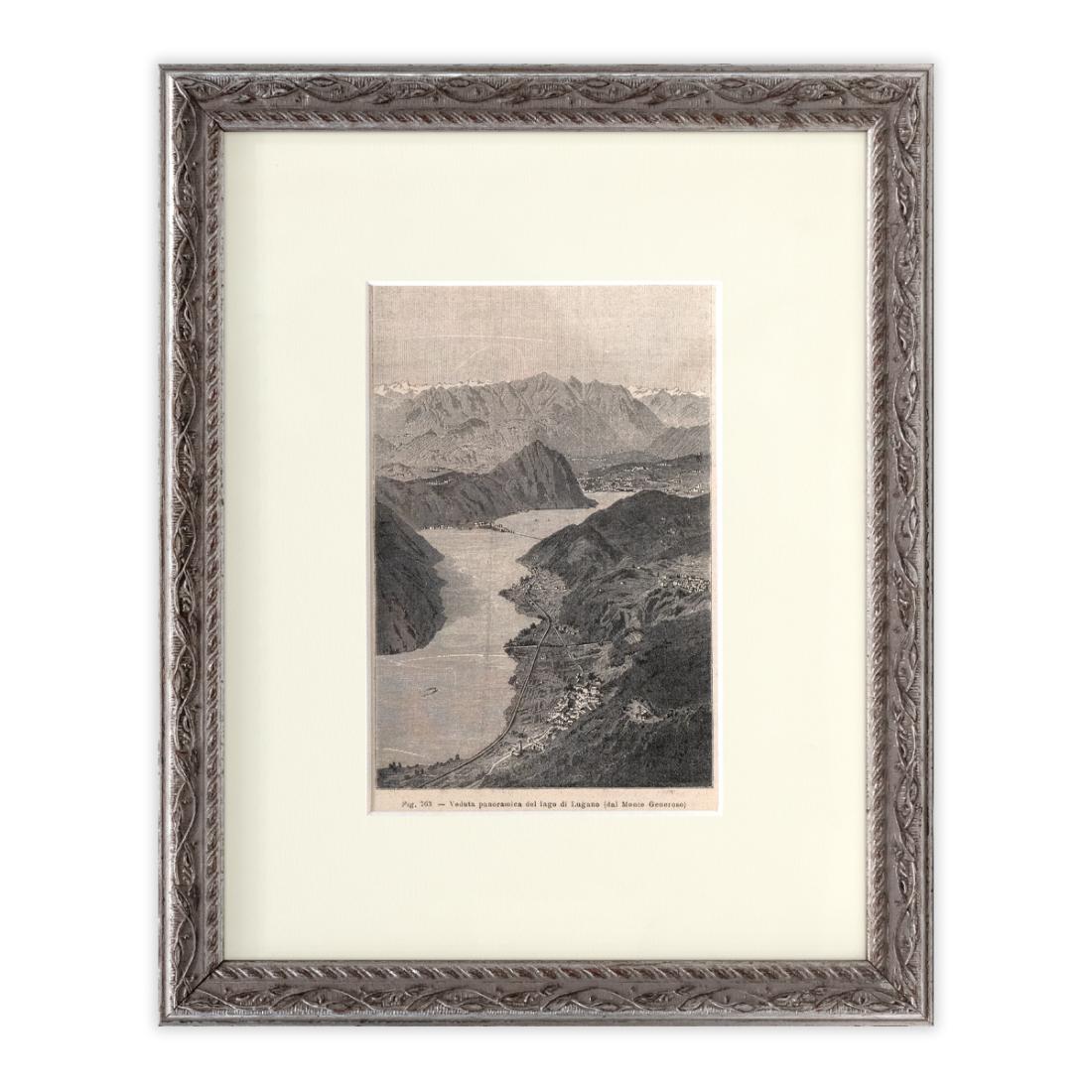 Lugano, veduta dal Monte Generoso - 1860 c.a.