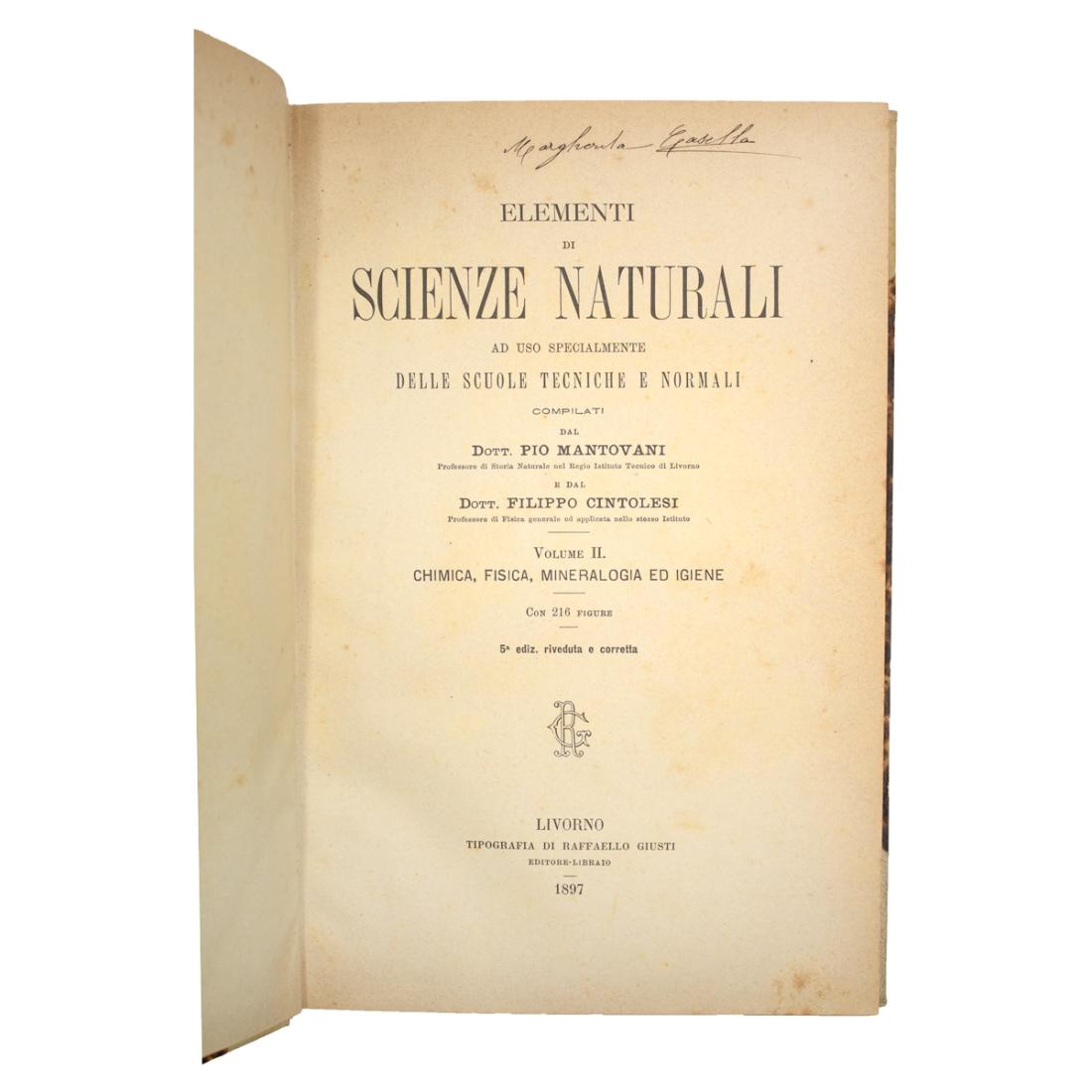 Mantovani & Cintolesi - Elementi di Scienze Naturali - Vol …