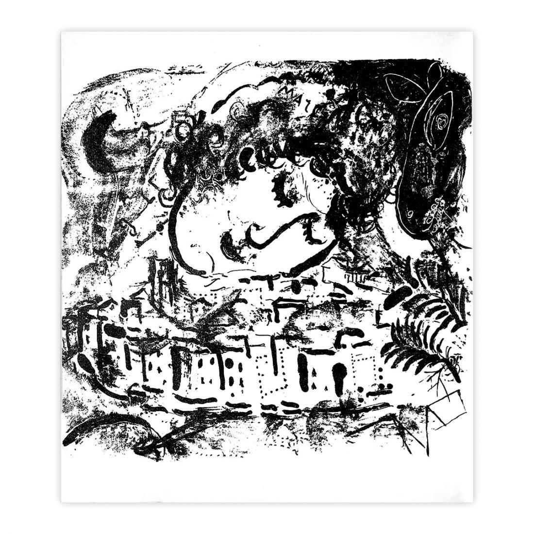 Marc Chagall - Auto-portrait , Le Village 1957