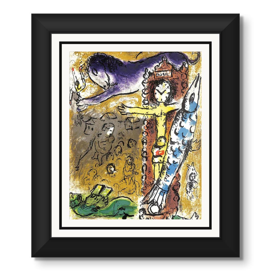 Marc Chagall - Le Christ à l'Horloge, 1957