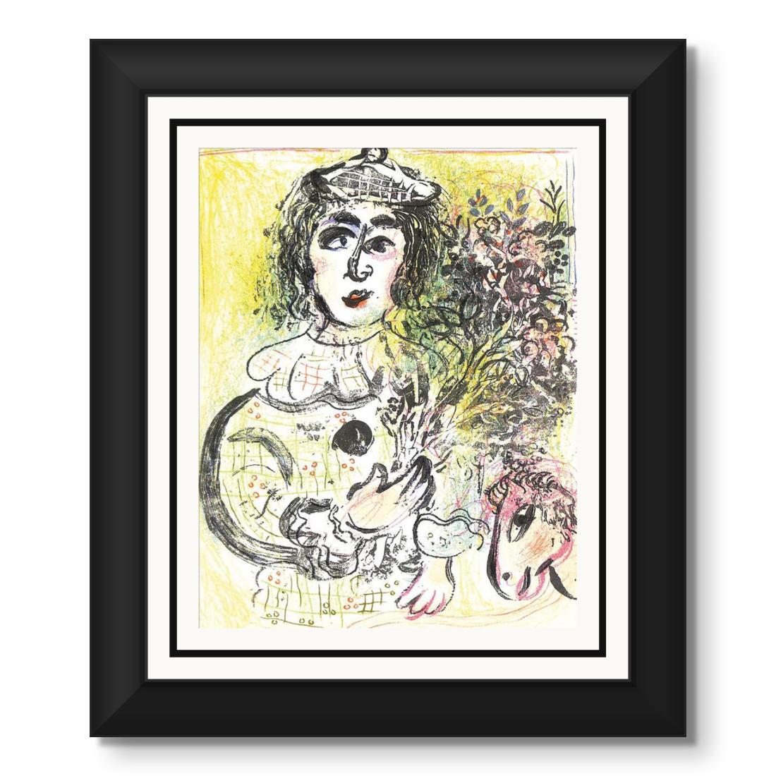 Marc Chagall - Le Clown fleuri - Chagall Lithographe II, …
