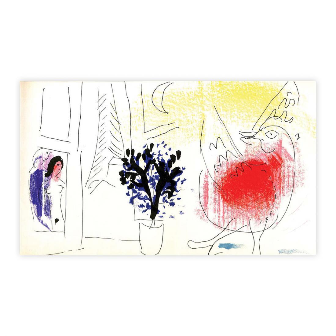 Marc Chagall - Le Coq rouge 1957