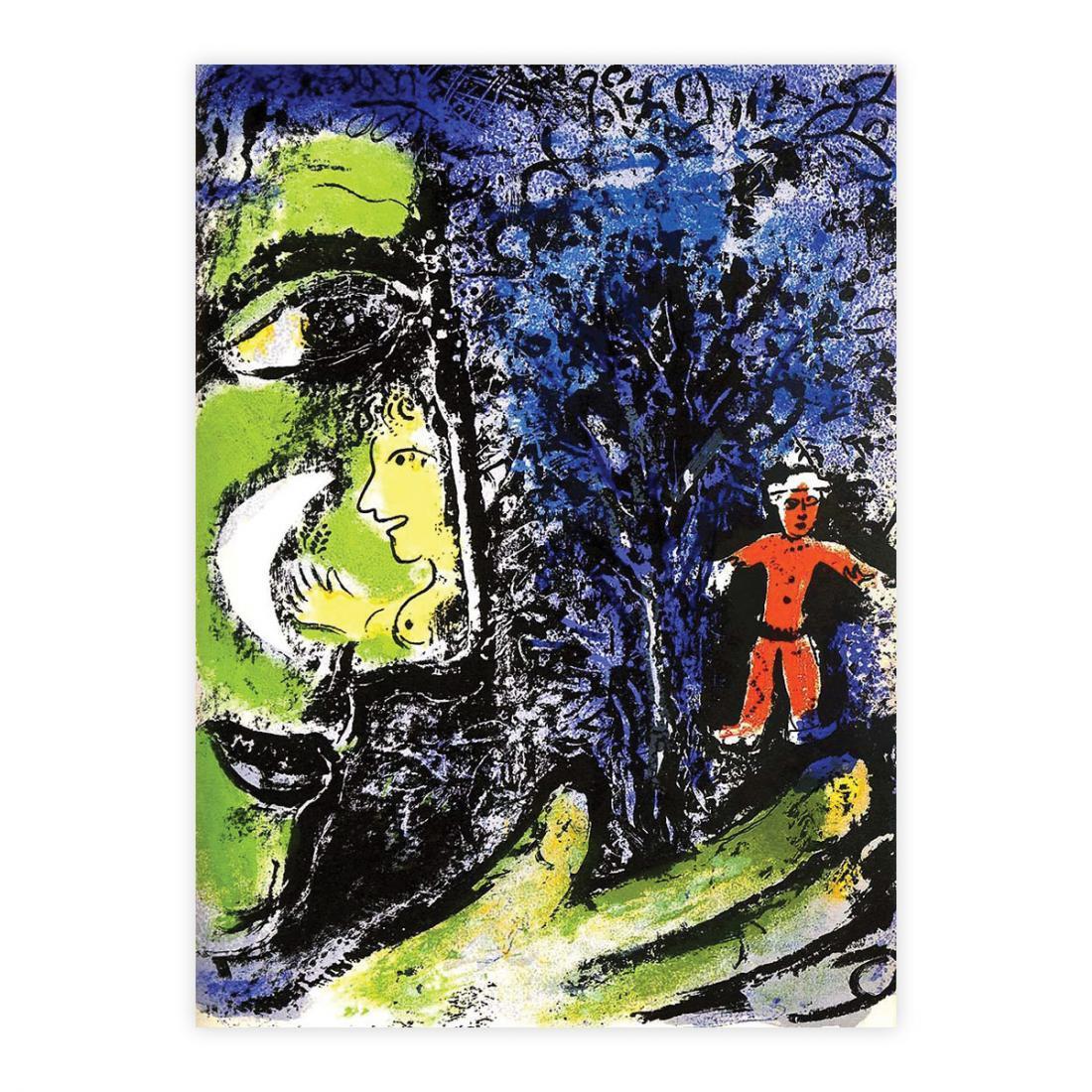 Marc Chagall - Le Profil et L'Enfant Rouge 1960