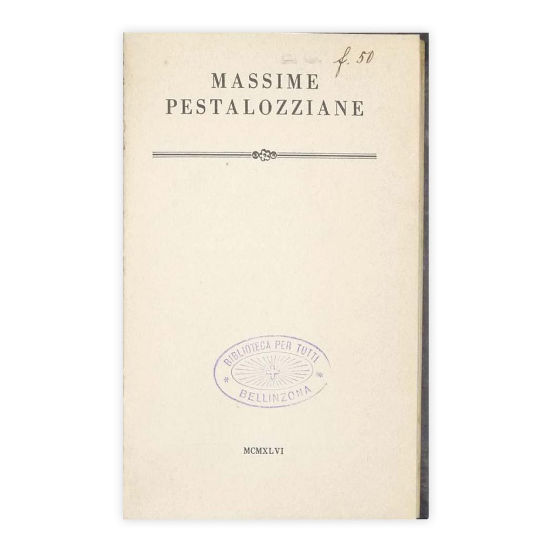 Massime Pestalozziane MCMXLVI (1946)