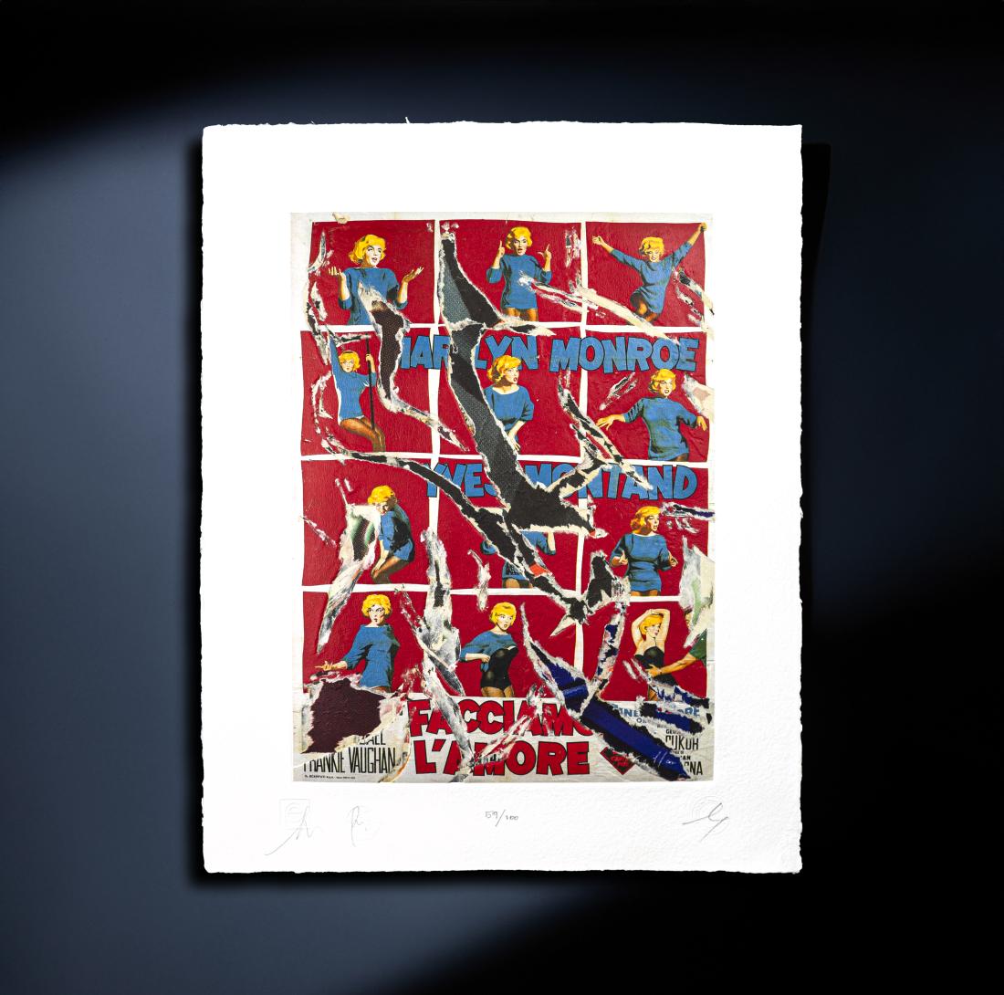 Mimmo Rotella (1918-2006) - Marylin - Facciamo l'amore