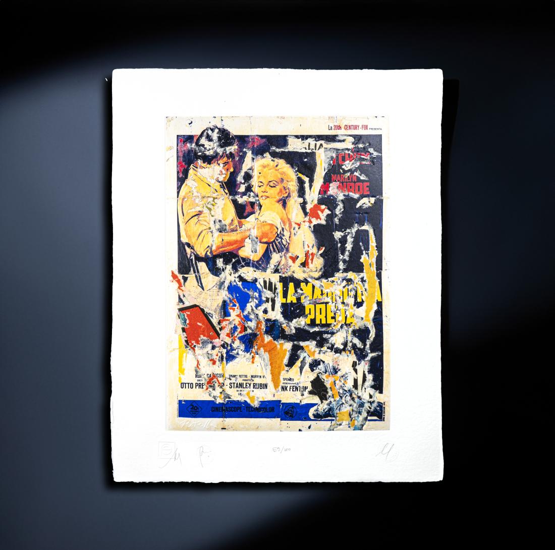 Mimmo Rotella (1918-2006) - Marylin - La magnifica preda